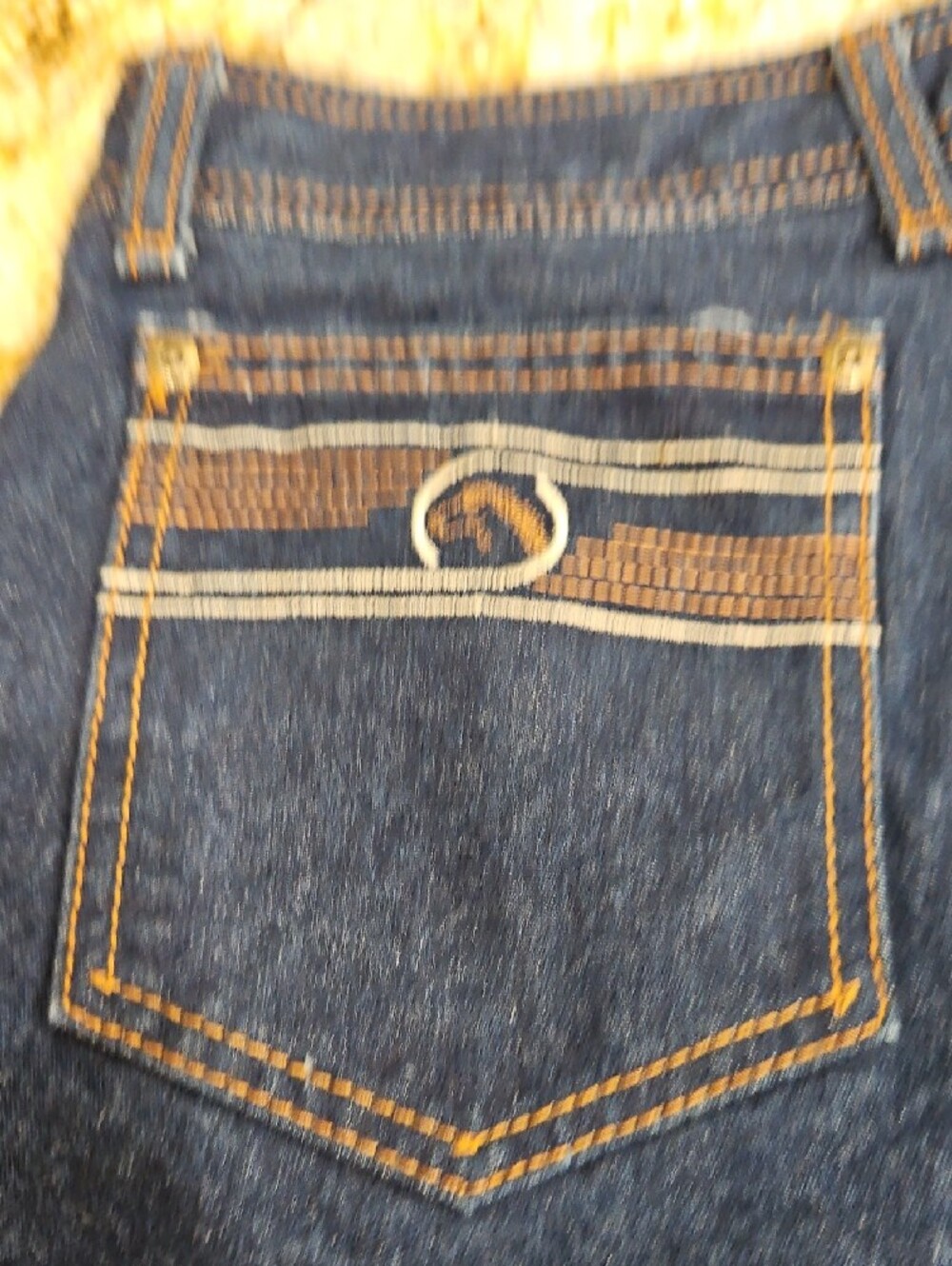 Jordache VTG 90's Men's Dark Blue Denim Cutoff Shorts. Size 32/34 - Picture 5 of 6